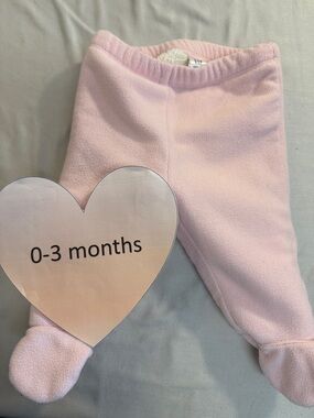 GAP Soft Pink Baby Footed Sherpa lined pants